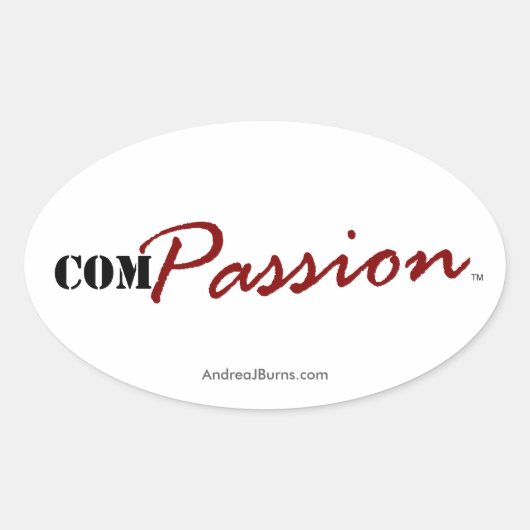 ComPASSION (Sticker) Ovale Sticker (Voorkant)