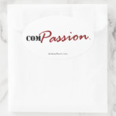 ComPASSION (Sticker) Ovale Sticker (Tas)