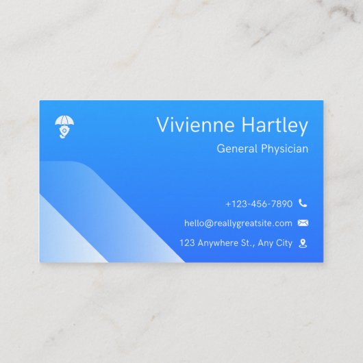 Compassionate Care Physician business card Visitekaartje (Achterkant)