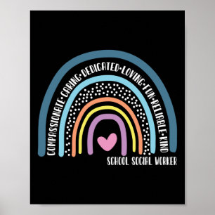 Compassionate Caring School Social Worker Poster