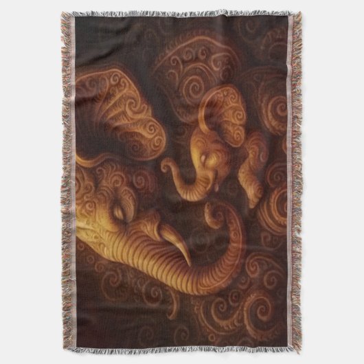 Compassionate Elephants Deken (Voorkant Verticaal)