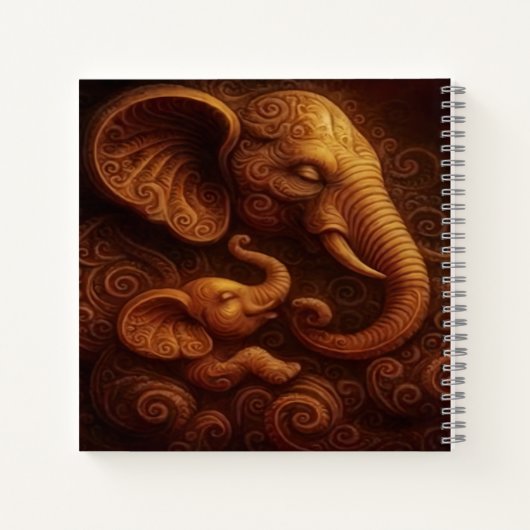 Compassionate Elephants Sketch Notitieboek (Achterkant)