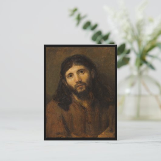 Compassionate Eyes Jesus Briefkaart (Staand voorkant)