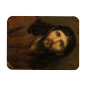 Compassionate gezicht van Jezus Magneet (Horizontaal)