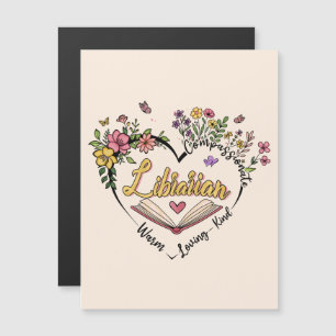 Compassionate Librarian – Floral Heart Design