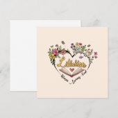 Compassionate Librarian – Floral Heart Design (Voorkant / Achterkant)