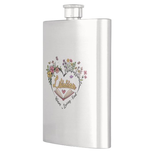 Compassionate Librarian – Floral Heart Design Flacon (Links)