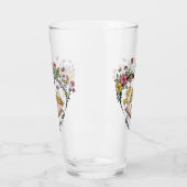 Compassionate Librarian – Floral Heart Design Glas (Links)
