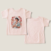 Compassionate Nurse - Elegant Floral Art Illustrat (Ontwerp Voorkant & Achterkant)