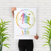 Compatibiliteitsontwerp voor zodiac leo poster