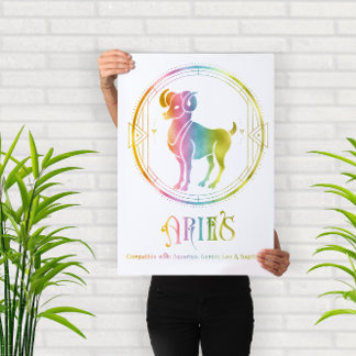 Compatibiliteitsontwerp Zodiac Ram Poster