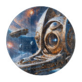 Compellious Galactic Cruiser Al Art door Xzendor7 Snijplank (Voorkant)
