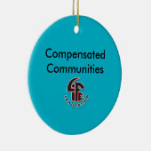 Compenserende kerstversiering keramisch ornament (Rechts)