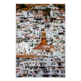 Competa Costa Del Sol Andalucia Spanje Foto Afdruk
