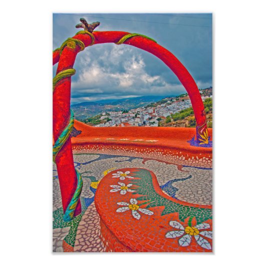 Competa Costa Del Sol Andalucia Spanje Foto Afdruk (Voorkant)