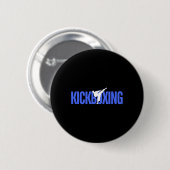 Competitie Kickboksen Ronde Button 5,7 Cm (Voorkant /achterkant)