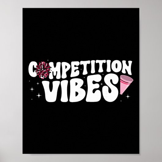 Competitie Sfeer Cheer Comp Dag Cheerleader Compe Poster (Voorkant)