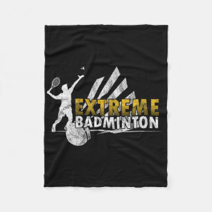 Competitief Extreme Badminton Game Competitie Plan Fleece Deken