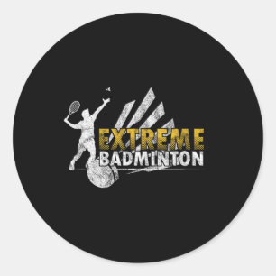 Competitief Extreme Badminton Game Competitie Plan Ronde Sticker