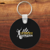 Competitief Extreme Badminton Game Competitie Plan Sleutelhanger (Voorkant)
