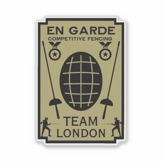 Competitief Schermen Sticker (Voorkant)