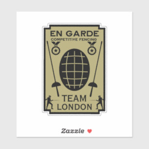 Competitief Schermen Sticker