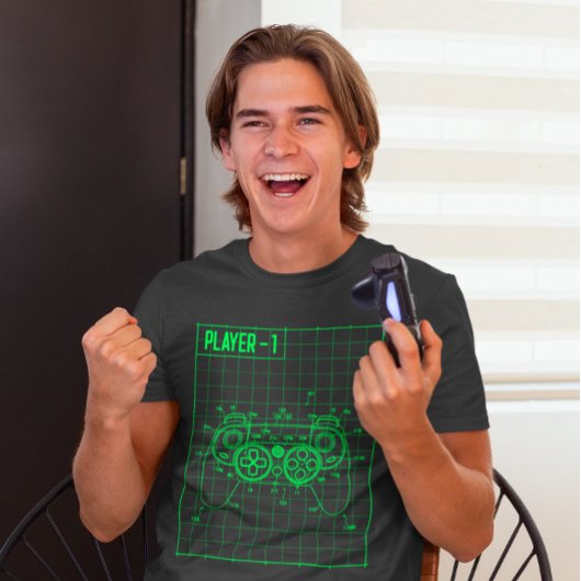 Competitieve Gamer Game Speler #1 T-shirt