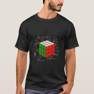 Competitieve Puzzel Kubus Wiskunde Snelheid Cubing T-shirt