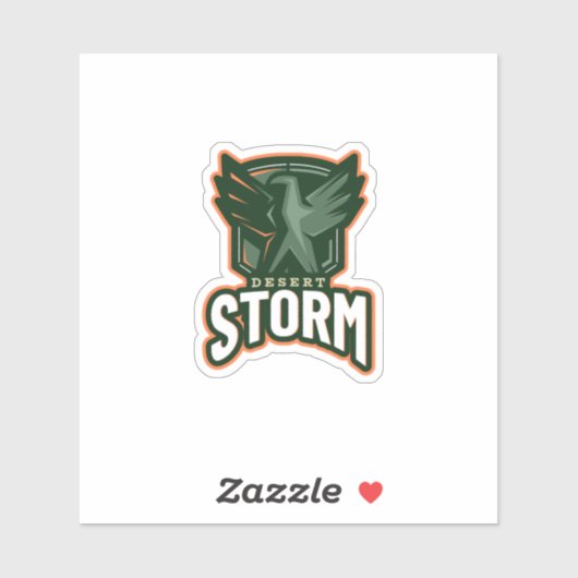 Competitive Gamen Desert Storm Eagle Logo Gamen Sticker (Vel)