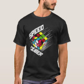 Competitive Puzzle Cube Speed Cuber Hobby 80'S Vin T-shirt (Voorkant)