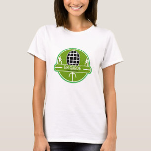 Competitive schermen met de sabel t-shirt