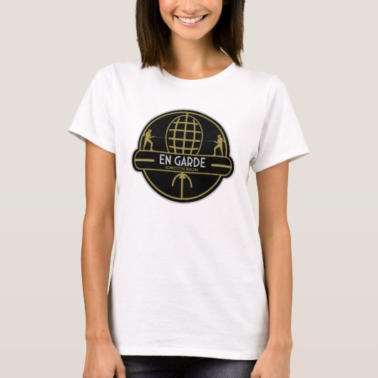 Competitive Schermen met de Sabel T-shirt (Voorkant)