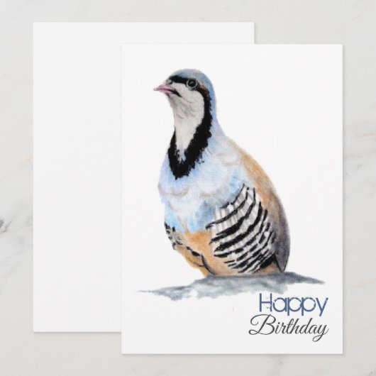 COMPLEANNO del cacciatore di coturnici Kaart (Voorkant / Achterkant)