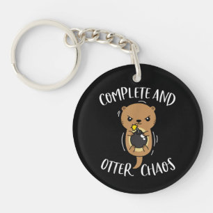 Compleet en Otter Chaos Grappige Schattige Zee Ott Sleutelhanger
