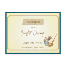 'Compleet Schoonmaak' Grappige Cadeaubon