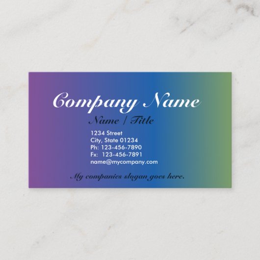 Complementair 1 Sided Business Card-model v3 Visitekaartje (Voorkant)