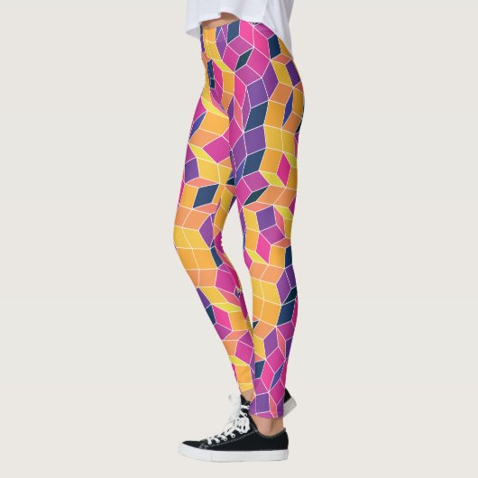 complementair contrastpatroon leggings (Links)