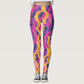 complementair contrastpatroon leggings (Voorkant)