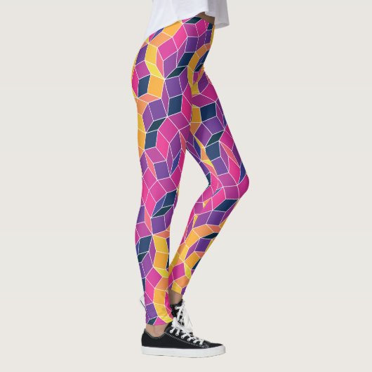 complementair contrastpatroon leggings (Rechts)