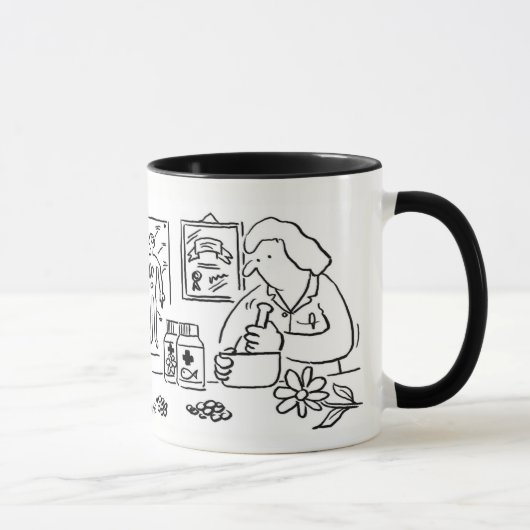 Complementaire alternatieve kruidengeneeskunde mok (Rechts)