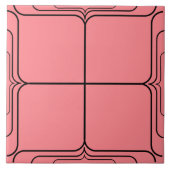 Complementen voor Art Deco White Rose op Roze Tegeltje (Voorkant)