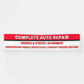 Complete Auto Reparatie Vering Remmen Motor Groot Spandoek (Horizontaal)