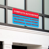 Complete Auto Reparatie Vering Remmen Motor Spandoek (Buitenkant Gebouw)