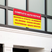 Complete Auto Reparatie Vering Remmen Motor Spandoek (Buitenkant Gebouw)