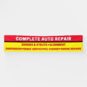 Complete Auto Reparatie Vering Remmen Motor Spandoek (Horizontaal)