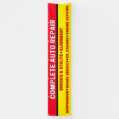 Complete Auto Reparatie Vering Remmen Motor Spandoek (Verticaal)