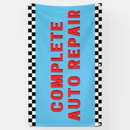 Complete automatische reparatie gecontroleerd vlag spandoek (Verticaal)