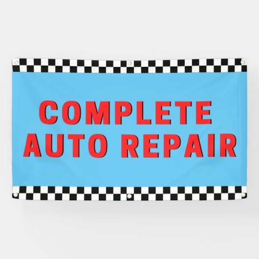 Complete automatische reparatie gecontroleerd vlag spandoek (Horizontaal)