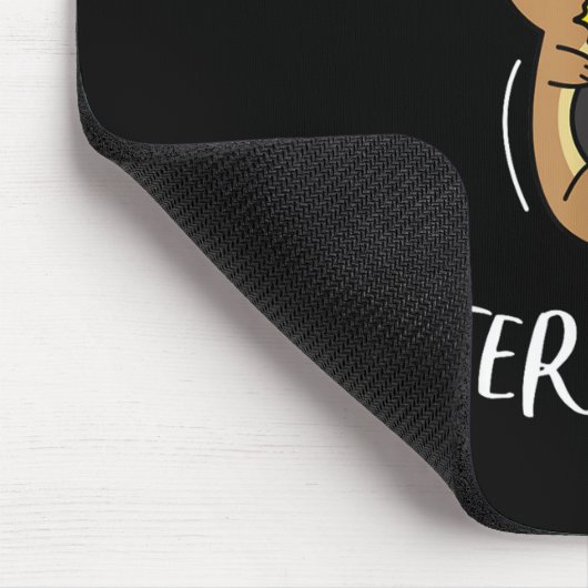 Complete en Otter Chaos Funny Cute Zee Otter Pun Muismat (Hoek)