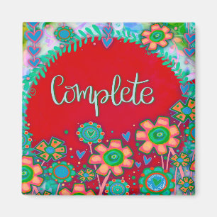 Complete  Fun Floral Moderne Inspirivity Magneet